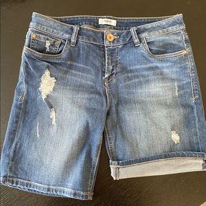 Distressed Denim Shorts, Sz 29